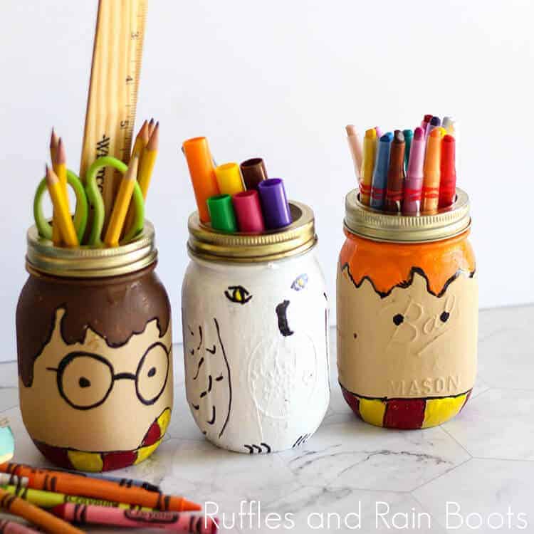 Pen Holder Mason Jars