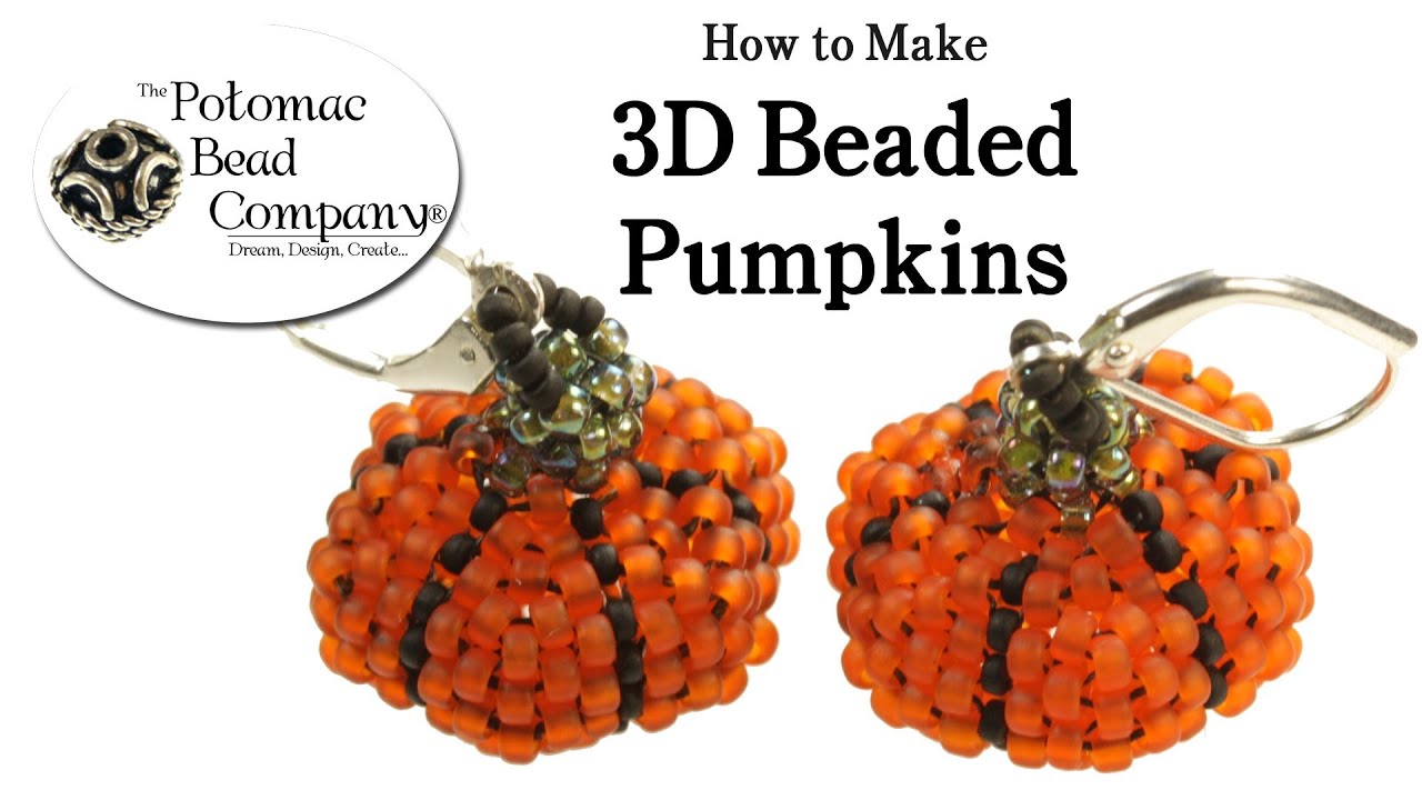 diy Beaded Pumpkins