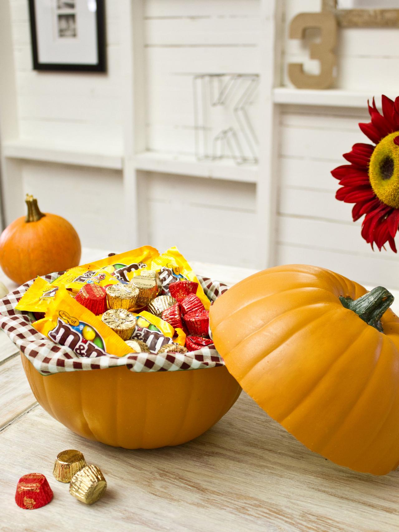 diy Pumpkin Candy Jar