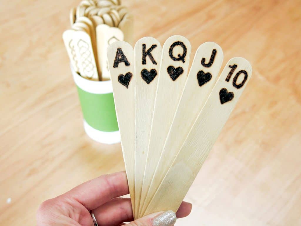 diy popsicle stick Playing Cards