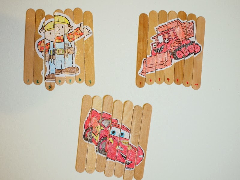 diy popsicle stick Puzzles